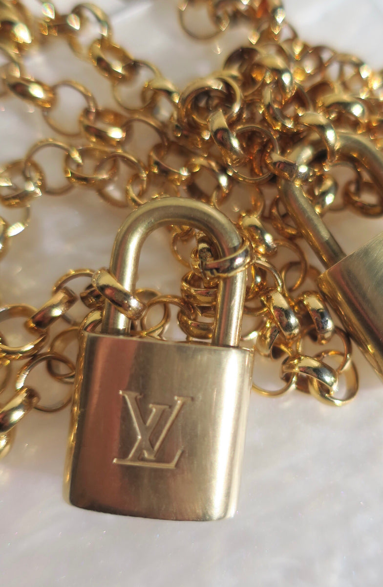 vintage louis vuitton lock necklace